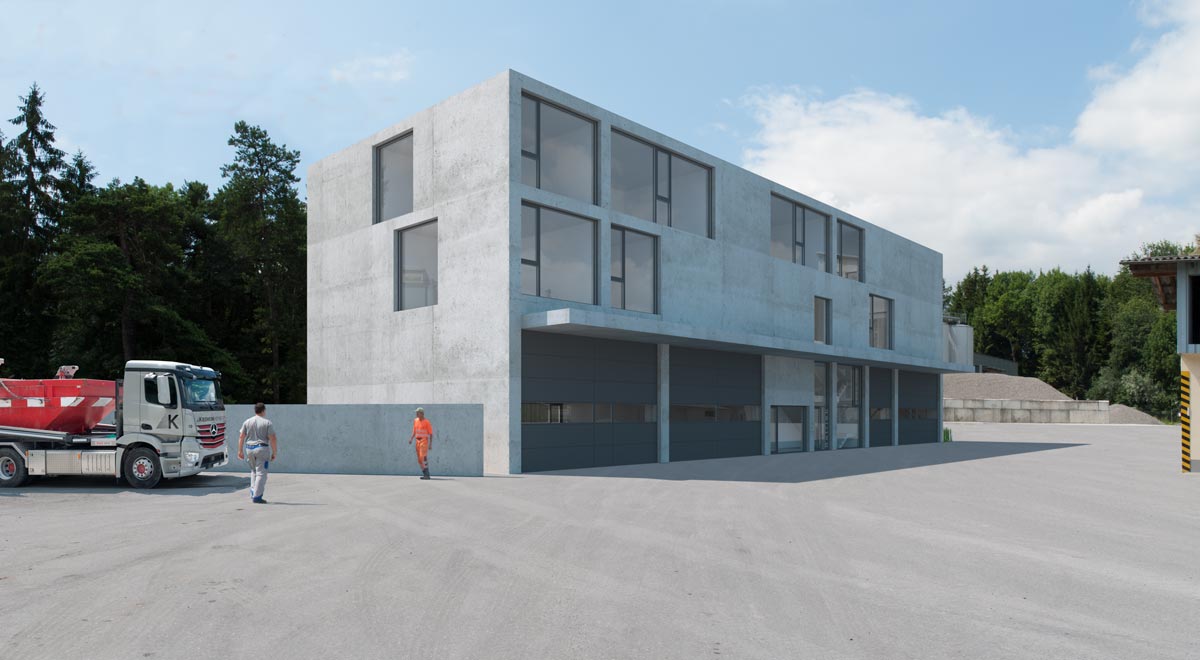 Visualisierung Verwaltungsgebäude - langhard architekten ag, Gwatt (Thun)