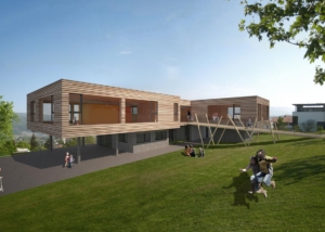 Visualisierung Kindergarten - Projektwettbewerb - bauwelt.architekten, Brügg