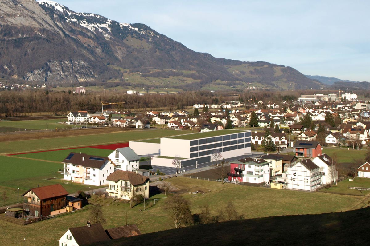 Visualisierung Schulhaus - Machbarkeitsstudie - matt architekten gmbh, Mauren (FL)