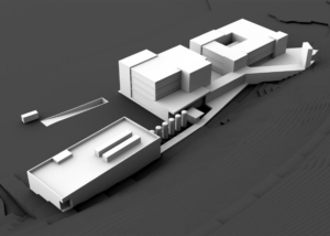 Visualisierung Industrie- und Gewerbehaus - Volumenstudie - Stadler Vogel Architekten AG, Zürich