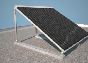 Visualisierung Röhrenkollektor (Flachdach) - Oekotherm AG, Laupen ZH