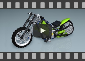 Animation, YouTube-Video, LEGO Technic 8291Motorrad - Funktionalität