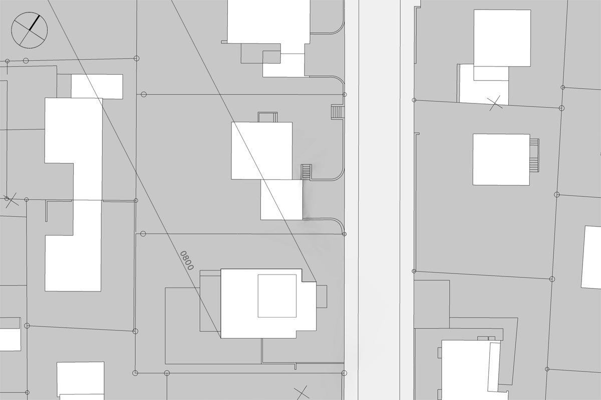 Schattendiagramm, Dauerschatten, Schattenverlauf 08:00 Uhr