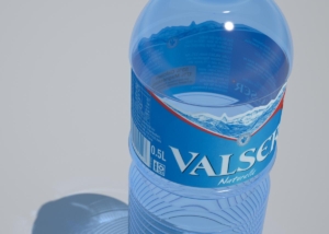 Visualisierung Valser Wasser PET Flasche - 'Sischt guat, ds...