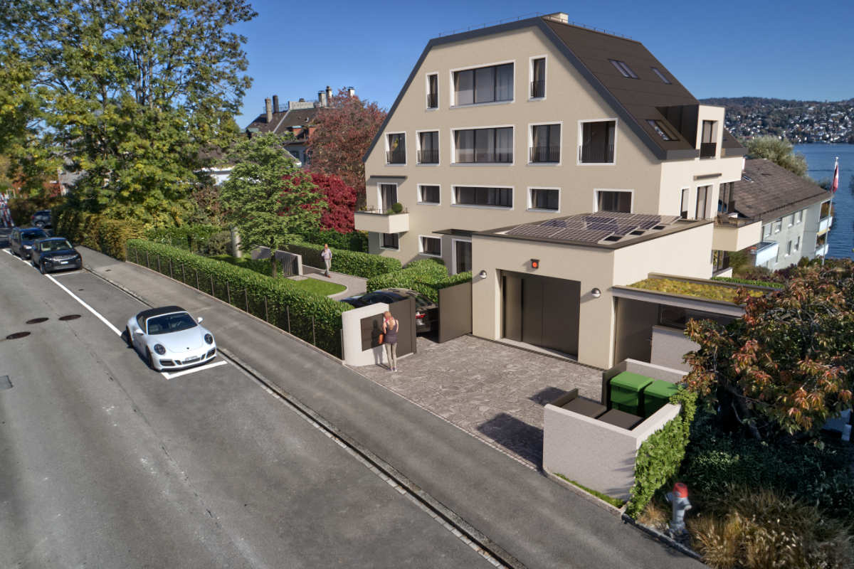 Visualisierung Mehrfamilienhaus - Wethli Architekten, Rüschlikon