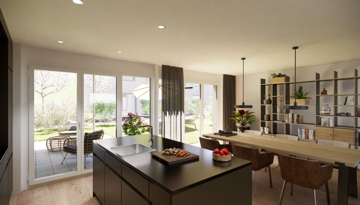 Visualisierung Mehrfamilienhäuser - suter architekten ag, Mellingen