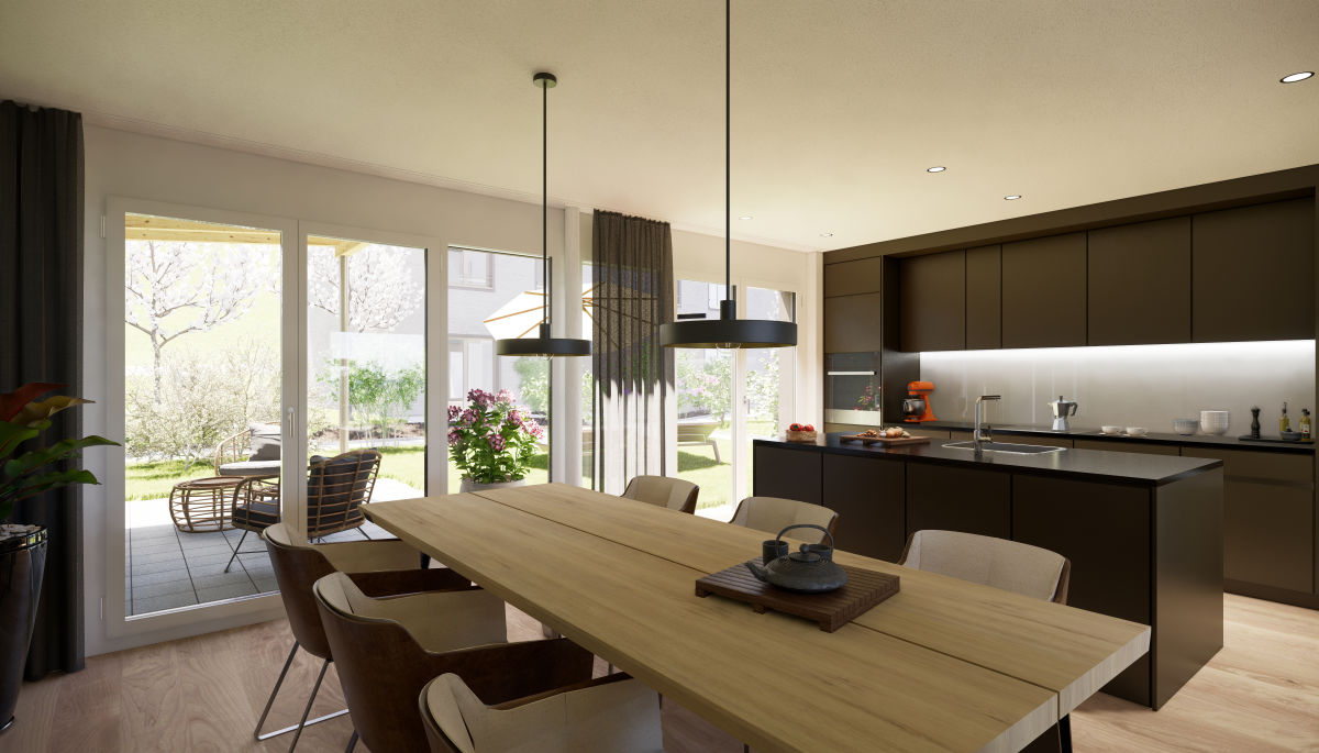 Visualisierung Mehrfamilienhäuser - suter architekten ag, Mellingen